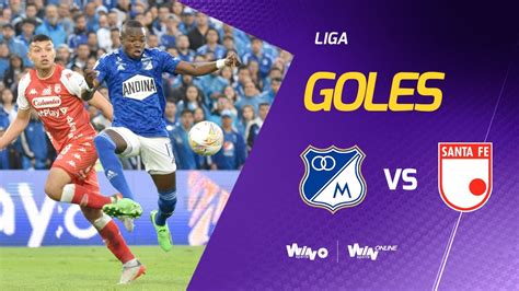 ind santa fe vs millonarios